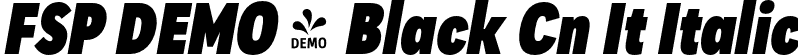 FSP DEMO - Black Cn It Italic font - Fontspring-DEMO-kanyoncn-blackit.otf