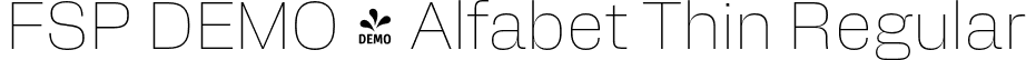 FSP DEMO - Alfabet Thin Regular font - Fontspring-DEMO-alfabet-thin.otf