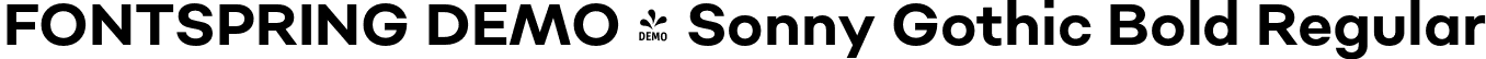 FONTSPRING DEMO - Sonny Gothic Bold Regular font - Fontspring-DEMO-sonnygothic-bold.otf