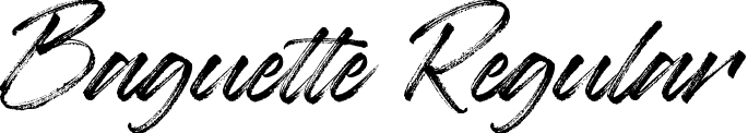 Baguette Regular font - Baguette.ttf