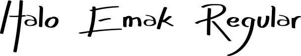 Halo Emak Regular font - HaloEmak.otf