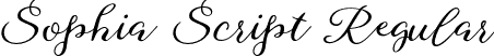 Sophia Script Regular font - Sophia Script Free Demo.otf