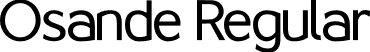 Osande Regular font - Osande - Regular.otf