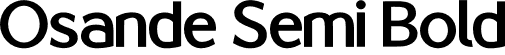 Osande Semi Bold font - Osande - Semi Bold.otf