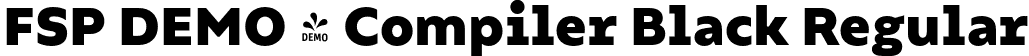 FSP DEMO - Compiler Black Regular font - Fontspring-DEMO-compiler-black.otf