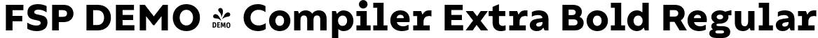 FSP DEMO - Compiler Extra Bold Regular font - Fontspring-DEMO-compiler-extrabold.otf