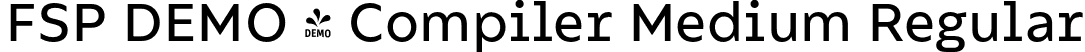 FSP DEMO - Compiler Medium Regular font - Fontspring-DEMO-compiler-medium.otf