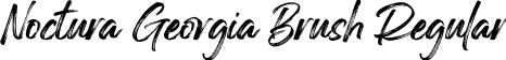 Noctura Georgia Brush Regular font - Noctura Georgia Brush.ttf