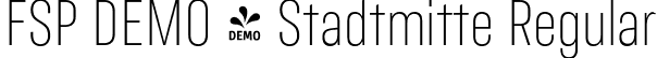 FSP DEMO - Stadtmitte Regular font - Fontspring-DEMO-stadtmitte-regular.otf