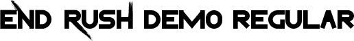 End Rush Demo Regular font - EndRushDemoRegular.ttf