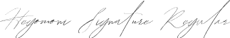 Hegomoni Signature Regular font - Hegomoni.ttf