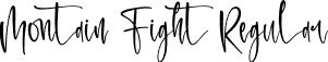 Montain Fight Regular font - Montain Fight.otf