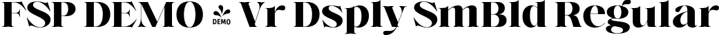 FSP DEMO - Vr Dsply SmBld Regular font - Fontspring-DEMO-voire-displaysemibold.otf