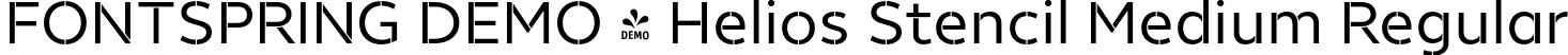 FONTSPRING DEMO - Helios Stencil Medium Regular font - Fontspring-DEMO-heliosstencil-medium.otf