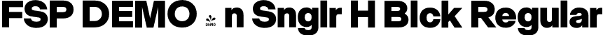 FSP DEMO - n Snglr H Blck Regular font - Fontspring-DEMO-neuesingular-h-black.otf