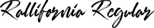 Rallifornia Regular font - Rallifornia.otf