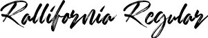 Rallifornia Regular font - Rallifornia.ttf