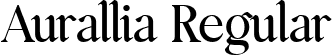 Aurallia Regular font - Aurallia.ttf