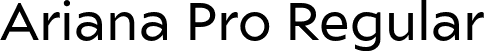 Ariana Pro Regular font - arianapro-regular.otf