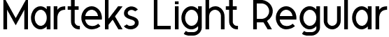 Marteks Light Regular font - Marteks-Light.ttf