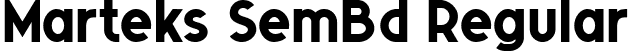 Marteks SemBd Regular font - Marteks-SemiBold.ttf