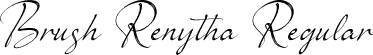 Brush Renytha Regular font - BrushRenytha-3z2Lp.otf