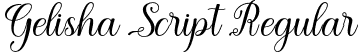 Gelisha Script Regular font - Gelisha Script.otf