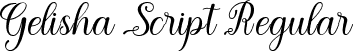 Gelisha Script Regular font - Gelisha.ttf