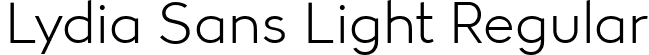 Lydia Sans Light Regular font - Lydia Sans Light.ttf