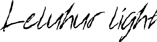 Leluhur light font - Leluhurlight.ttf