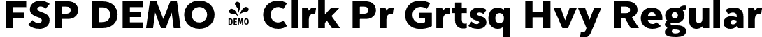 FSP DEMO - Clrk Pr Grtsq Hvy Regular font - Fontspring-DEMO-clarikaprogrot-hvy.otf