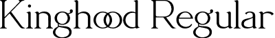 Kinghood Regular font - Kinghood.ttf