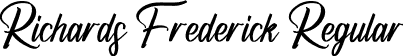 Richards Frederick Regular font - RichardsFrederick-Rp1PW.otf