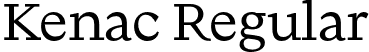 Kenac Regular font - Kenac-Regular.otf