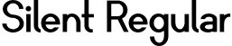 Silent Regular font - silent.otf