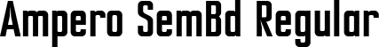 Ampero SemBd Regular font - Ampero-SemiBold.ttf