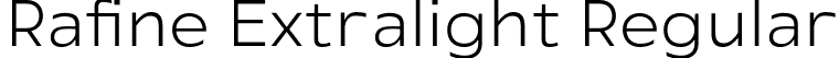 Rafine Extralight Regular font - Rafine Extralight.otf