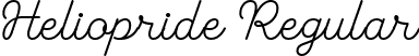 Heliopride Regular font - Heliopride.otf