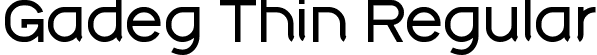 Gadeg Thin Regular font - GadegThin.ttf