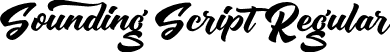 Sounding Script Regular font - SoundingScript.otf