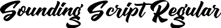 Sounding Script Regular font - SoundingScript.ttf