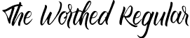 The Worthed Regular font - TheWorthed-YzG7j.otf