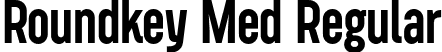 Roundkey Med Regular font - Roundkey Medium.otf