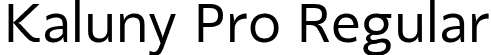 Kaluny Pro Regular font - Muykyta - Kaluny Pro Regular.ttf