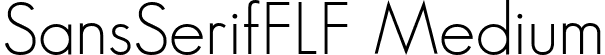 SansSerifFLF Medium font - SansSerifFLF.otf