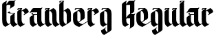 Granberg Regular font - Granberg.otf