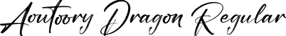 Aoutoory Dragon Regular font - AoutooryDragon-JR4zj.otf