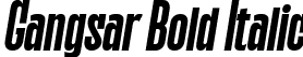 Gangsar Bold Italic font - Gangsar Bold Italic.ttf