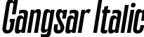 Gangsar Italic font - Gangsar Italic.otf