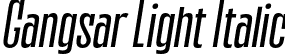 Gangsar Light Italic font - Gangsar Light Italic.otf